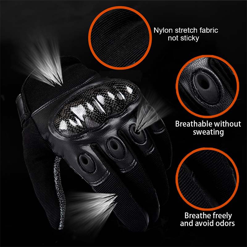 Outdoor motorcycle Leather Cut Resistant Gloves