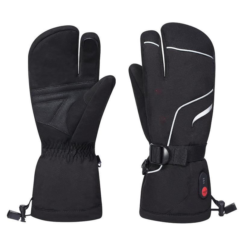 Smilodon - Guantes calefactables para hombre y mujer, guantes de esquí calefactables con batería recargable, guantes térmicos eléctricos de invierno, resistentes al agua, guantes térmicos para esquiar, patinar, nieve, acampar, senderismo, S66G