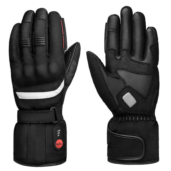 Sunwill Guantes de motocicleta con calefacción profesional Guantes eléctricos con batería recargable Invierno Impermeable Montar Esquí Bicicleta Ciclismo Caza Pesca Snowboard Guantes Calentador de manos