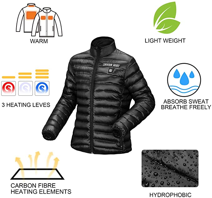 Heated Vest Heating Jacket for Hiking, Camping,Fishing