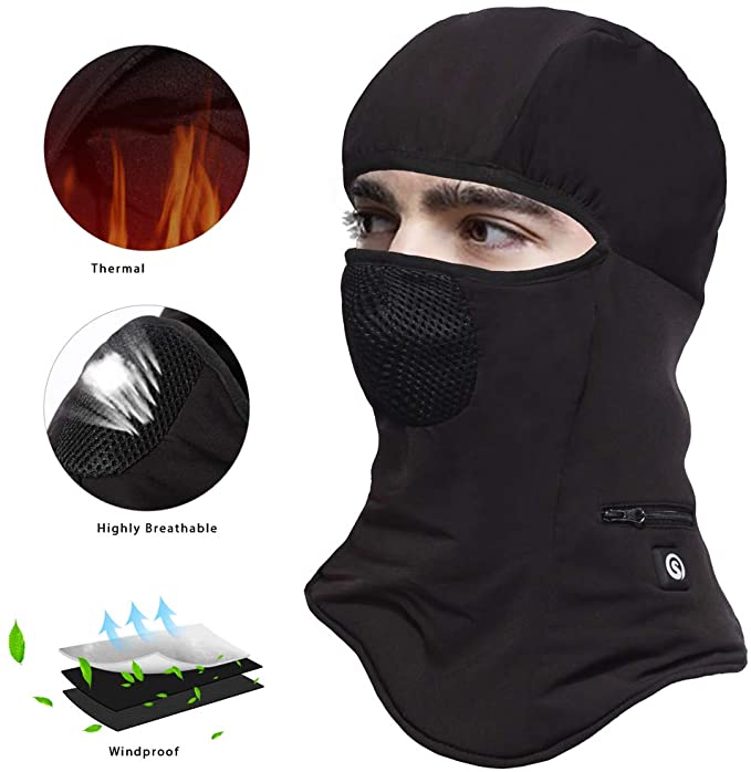 HeatedMall Battery Windproof Heated Face Mask