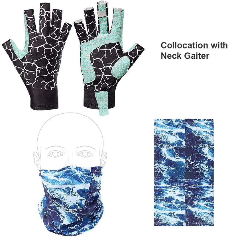 Uv protection fishing gloves