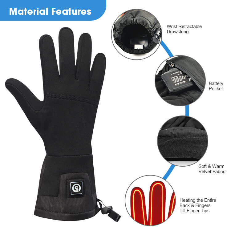 SD06 Podgrzewane rękawiczki Wkładki Rękawiczki elektryczne